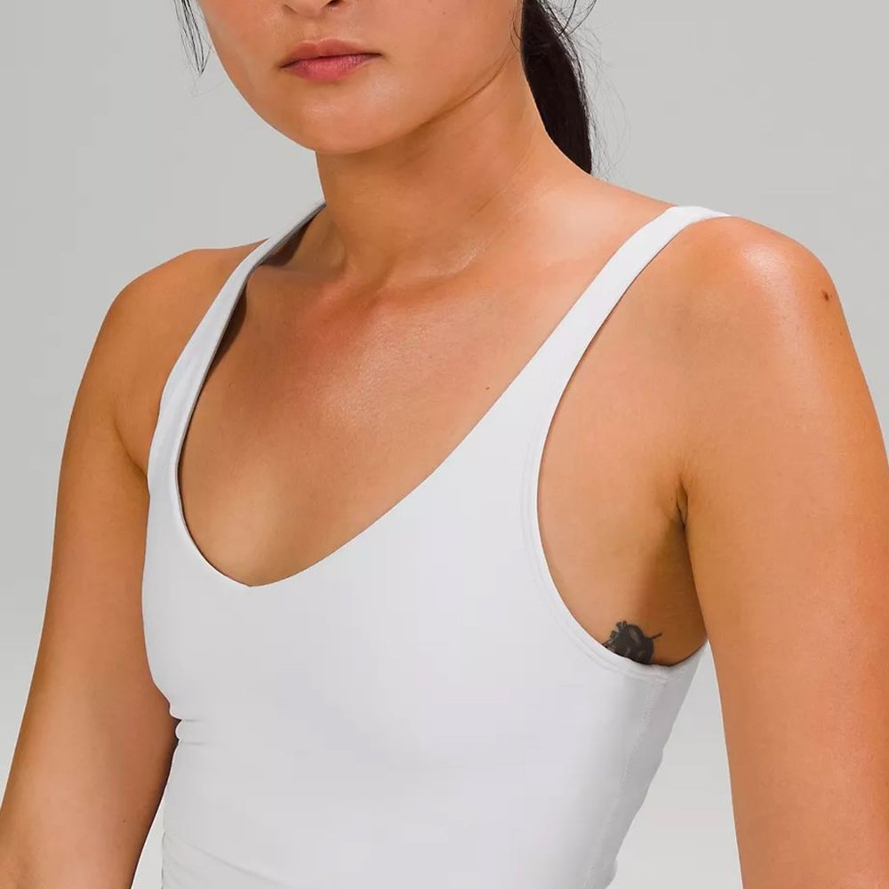 Lululemon White Align Tank Top- Size 6